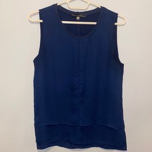 Layered navy blue top